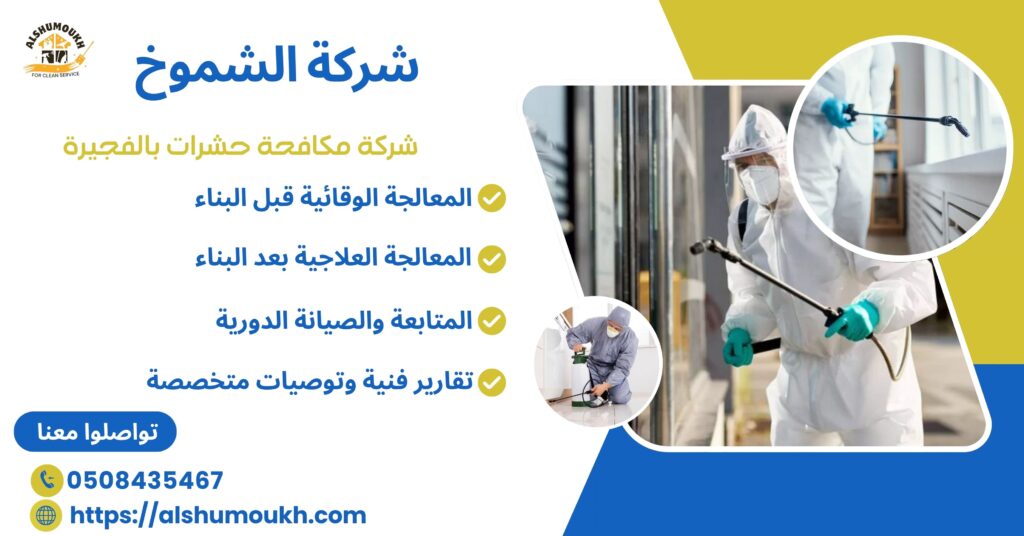 شركة مكافحة حشرات بالفجيرة